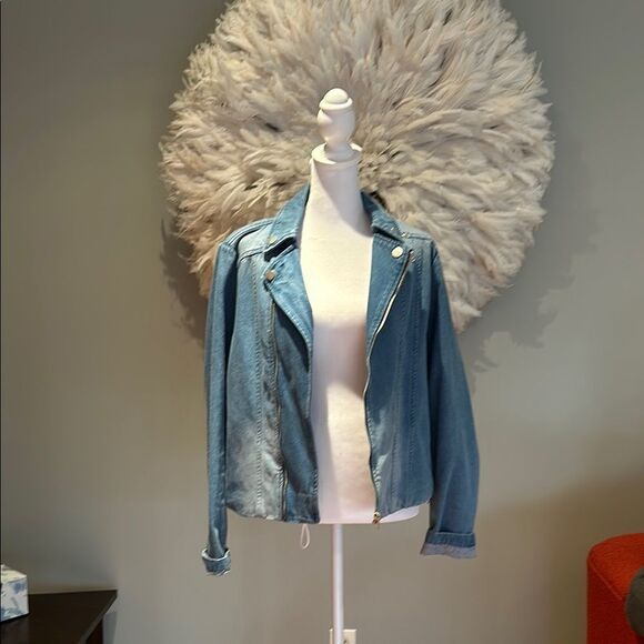 Dolan Left Coast Denim Moto Jacket - Picture 1 of 7